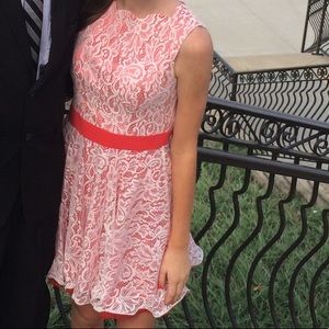 Chi Chi London Fit & Flare Red Lace Dress 😍